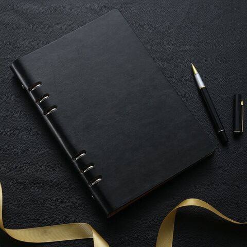 Buy A4 Binder Ruled Refillable Planner Round Ring Binder Leather Cover  Notepad Online at desertcartINDIA