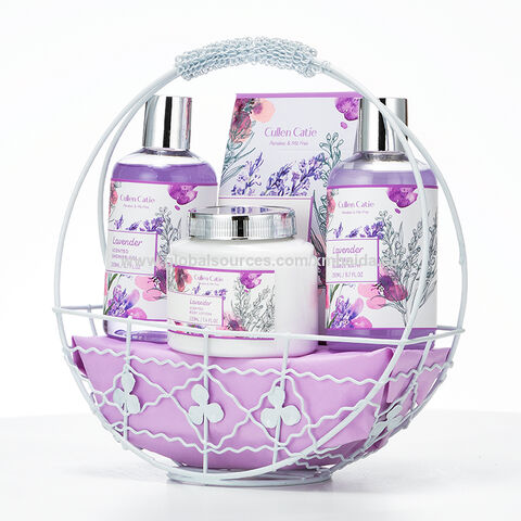  Spa Gift Basket – Bath and Body Set with Vanilla Fragrance by  Lovestee - Gift Basket Includes Shower Gel, Body Lotion, Hand Lotion, Bath  Salt, Eva Sponge and a Bath