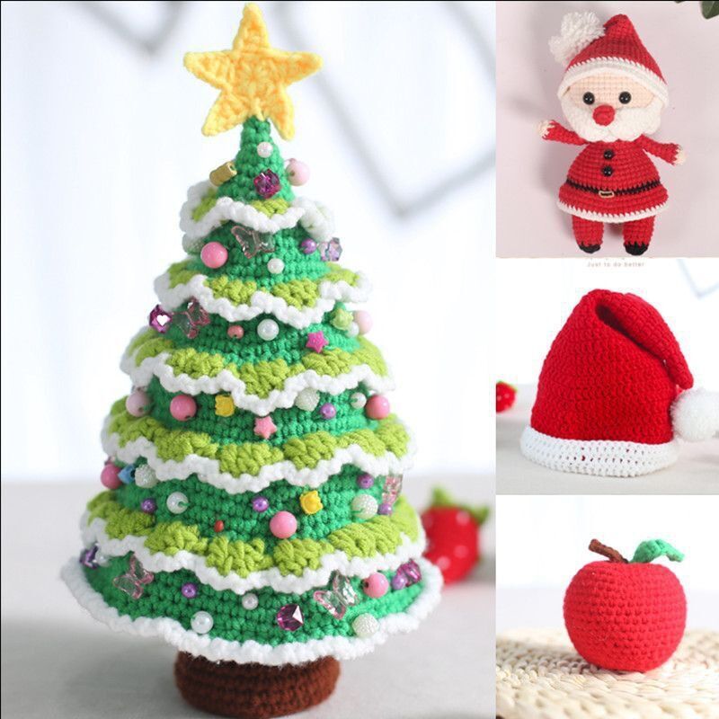 Christmas Tree Crochet Kit for Beginners Simple