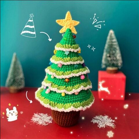 Buy Wholesale China Woobles Crochet Kit Christmas Tree Santa Claus For  Christmas & Woobles Crochet Kit at USD 7.34