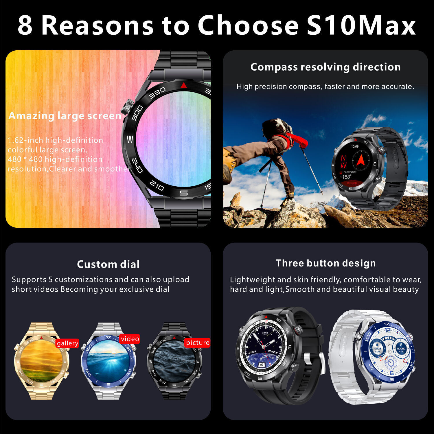 Wholesale Gowear I60 1.81 Inch Smart Watch 260 Ma With Calling Function -  Expore China Wholesale Smart Watch and Smart Watch 1.81 Inch, Calling Smart  Watch, Wholesale Smart Watch | Globalsources.com
