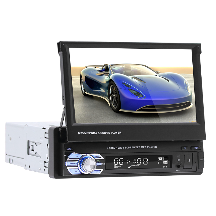 Wholesale OEM Retractable Autoradio 7'' Touch Screen 1 DIN Android