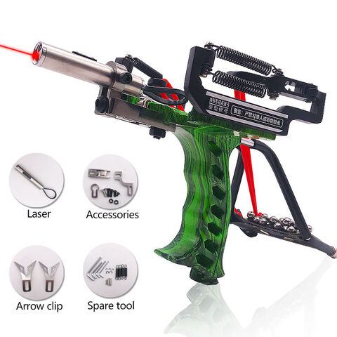 Powerful slingshot with wrist rest outdoor hunting all-metal