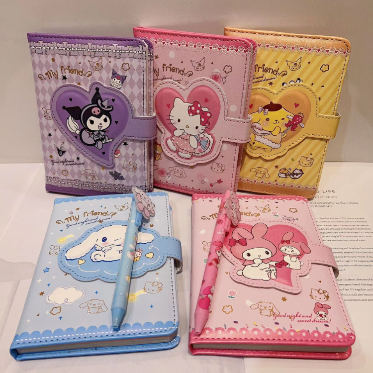 Buy Wholesale China Botu Cute A5 Sanrio Diary Notebook With Pen Kuromi ...