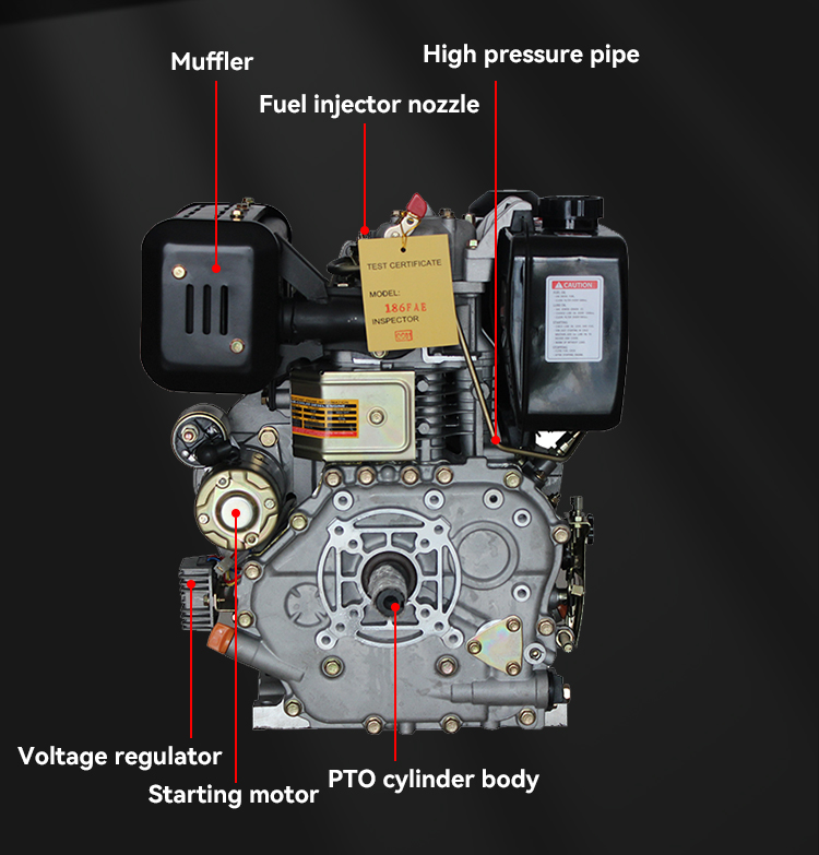 Se190f Factory Direct Sales 15 Hp Diesel Engine China Air Cooled 5.5l ...