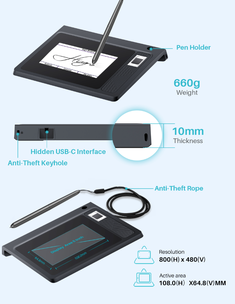 Buy Wholesale China Electronic Signature Pad Digital Signature Display