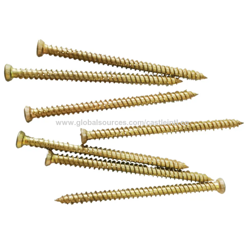 Stainless Steel window frame screw Wholesale Custom drywall brass wood screw