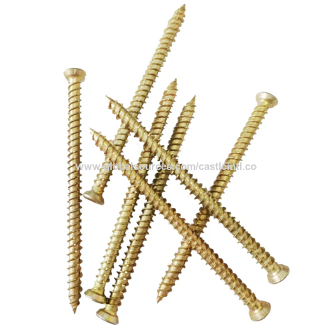 Stainless Steel window frame screw Wholesale Custom drywall brass wood screw