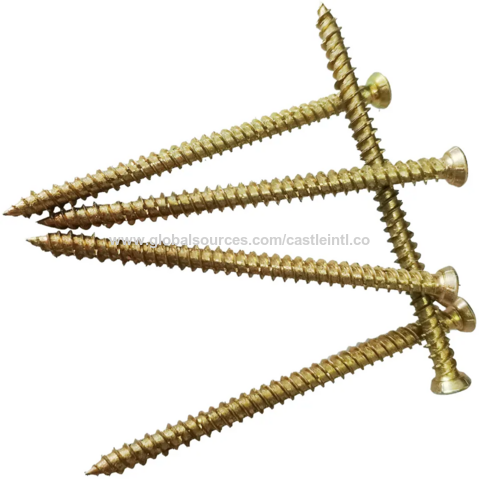 Stainless Steel window frame screw Wholesale Custom drywall brass wood screw