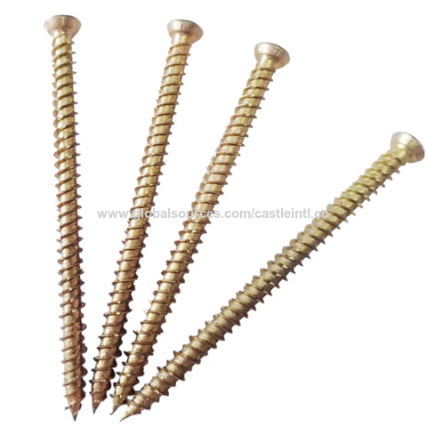 Stainless Steel window frame screw Wholesale Custom drywall brass wood screw
