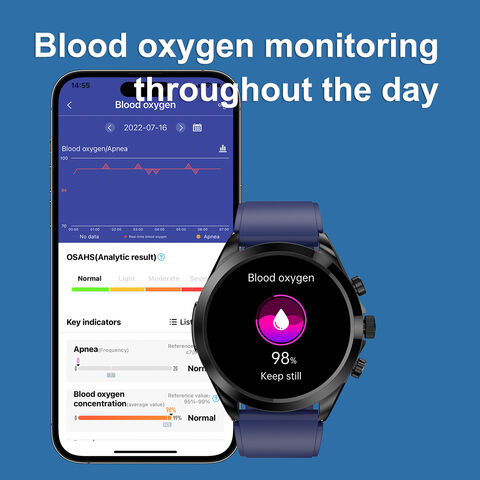 Ecg Blood Sugar Smart Watch With Hrv/ Blood Glucose/ Heart - Temu