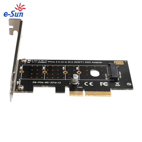 4 Port NVMe to PCI-e Host Controller Expansion Card, Support 2230 2242 2260  2280?M.2 NVME to PCIe X16 Adapter, M Key Hard Drive Converter Reader