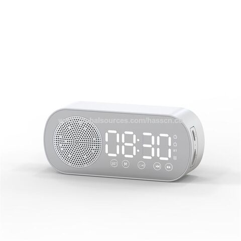 Radio Despertador con Bluetooth, relojes digitales con espejo