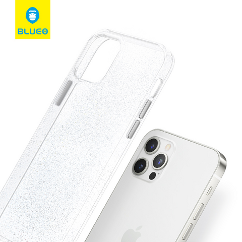BLUEO Crystal Funda para Teléfono Móvil Accesorios Carcasa Transparente para iPhone 13 Pro Max