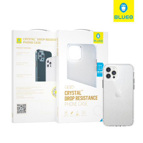 BLUEO Crystal Funda para Teléfono Móvil Accesorios Carcasa Transparente para iPhone 13 Pro Max