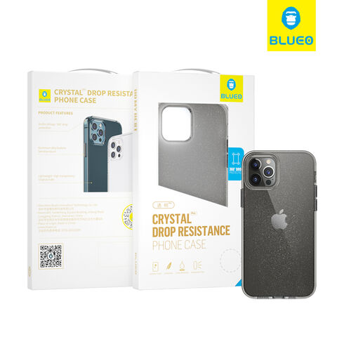 BLUEO Crystal Funda para Teléfono Móvil Accesorios Carcasa Transparente para iPhone 13 Pro Max