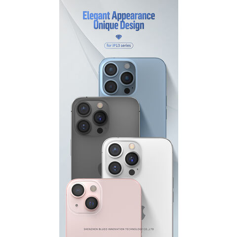 BLUEO Armor Lente De La Cámara Del Teléfono De Vidrio Templado Con Localizador AR Anti-arañazos Delgado Para El IPhone 13 Pro Max