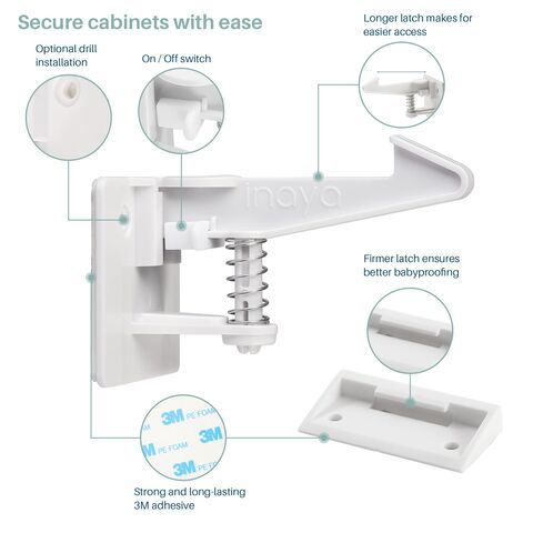 Cabinet and Drawer Locks for Babyproofing your home