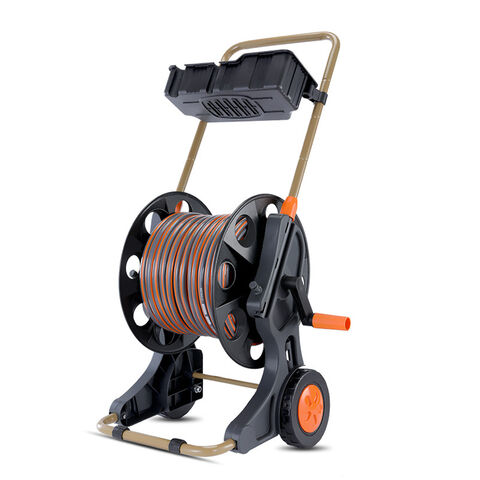Wholesale 60m Portable Garden Water Hose Reel Cart With Wheels