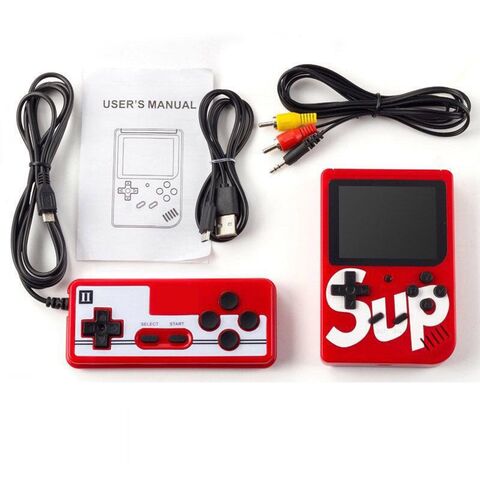 Wholesale Retro Classic SUP Game Box Portable Handheld Game Console  Built-in 400 Classic Games (Yellow)