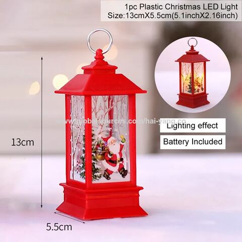 Christmas Lamp Nordic Style Hanging Decorative Wood LED Lantern