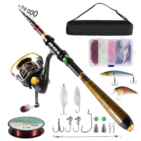 Portable Fishing Rod Carbon Fiber Fishing Pole Portable Fishing Rod  Lightweight Boat Fishing Rod Fly Fishing Rods for Saltwater and Freshwater  Non-Slip Handle : : Sports & Outdoors