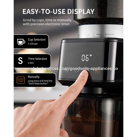 OEM Burr Coffee Grinder Automatic Professional Large Commercial Digital