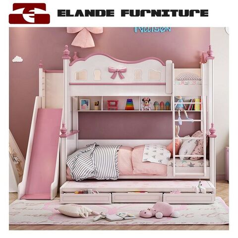 Bunk Bed Cheap Girl Bedroom Sets Kids Bunk Bed Sleigh Girl