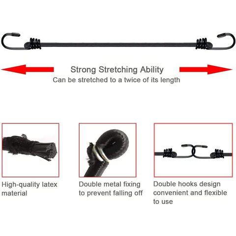 Buy China Wholesale Hot Selling Black Bungee Cord With Hooks, 24 Heavy  Duty Bungee Cords With Durable Metal Hooks, Bungee Cords Heavy Duty Outdoor  & Wholesale Price Indoor Bungee Tra $0.21