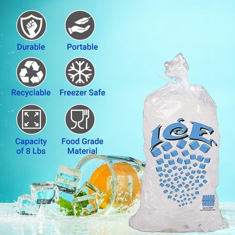 Claer/Transparent Self-Sealing Plastic Disposable LDPE Freezer Ice Cube Bags  - China Ice Cube Bags and Disposable Ice Cube Bag price | Made-in-China.com