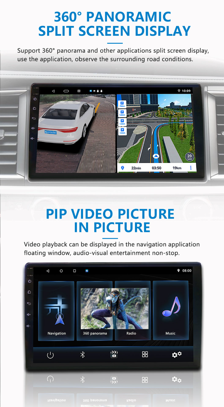 Car Player Smart Box Gps Navigation 9/10 Inch Touch Screen Car Player ...