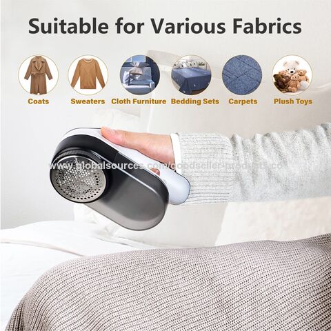 Clothes Lint Remover Fabric Shaver - Electric Sweater Defuzzer USB  Rechargeable Pills Remover for Couch,Blanket,Curtain,Socks,Legging,Fluff  Trimmer