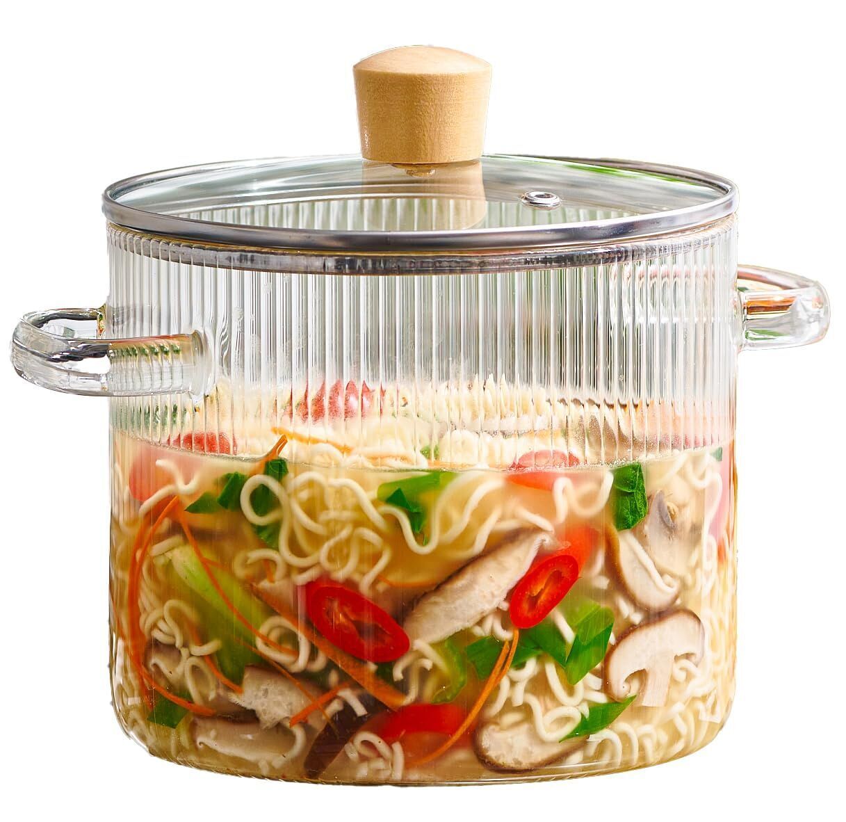 High Borosilicate Glass Kitchen Soup Noodle Cooking Pot - China