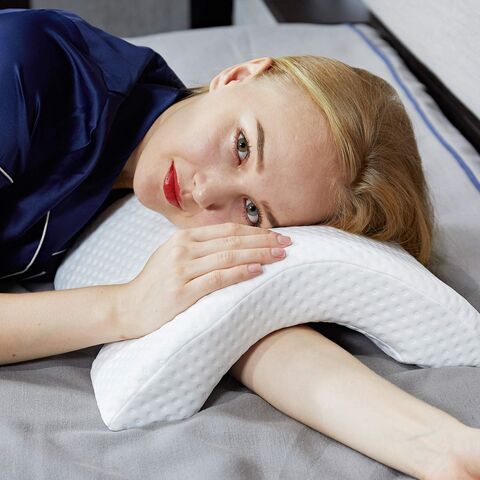 China Ultralight Inflatable Foam Pillow for Neck Lumbar Support