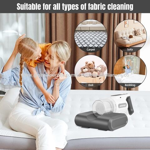 Aspirador de colchón, aspiradora de cama de mano, 12 Kpa de potencia de  succión fuerte que puede limpiar eficientemente colchones, almohadas, sofás  y