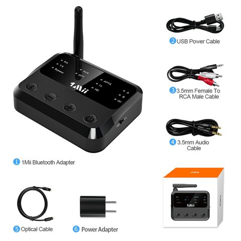  1Mii Bluetooth 5.2 USB Audio Transmitter Adapter for