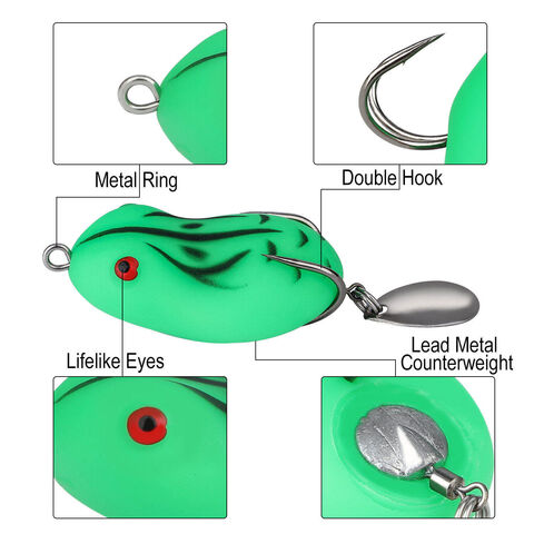 Haruan Jump Accessories Bait Soft Frog Double Hooks Topwater Artificial  Fishing Lure $0.76 - Wholesale China Lure at Factory Prices from Good  Seller Co., Ltd(3)