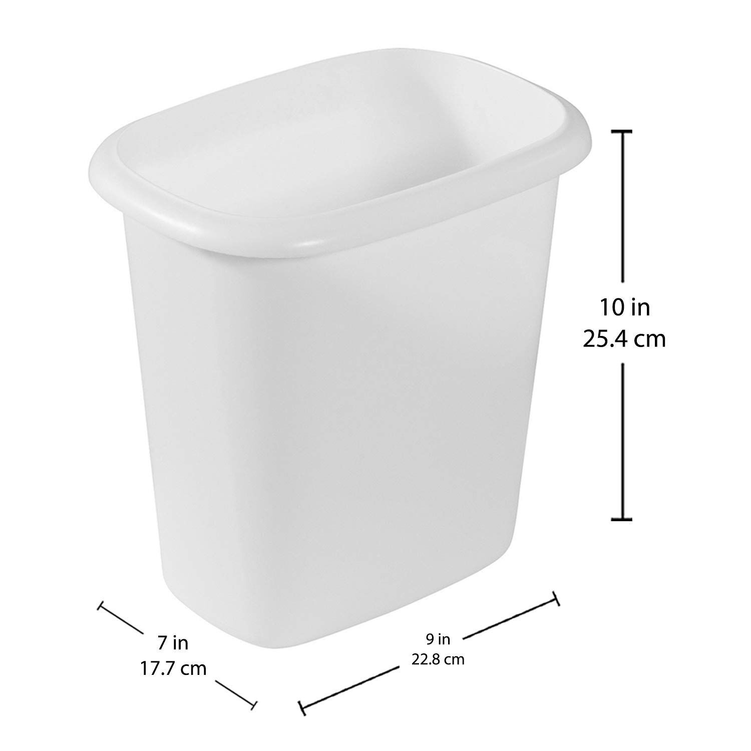 Buy Wholesale China Wastebasket Small Bedroom Office Fits Under Desk Sink Trash  Can & Trash Cans at USD 1