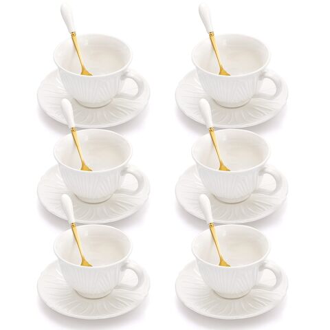 Hot Sale Ceramic Gifting Cups Saucers Spoons Cute Fruit Tea Coffee Set -  China Coffee & Tea Set and Porcelain Tea Set price