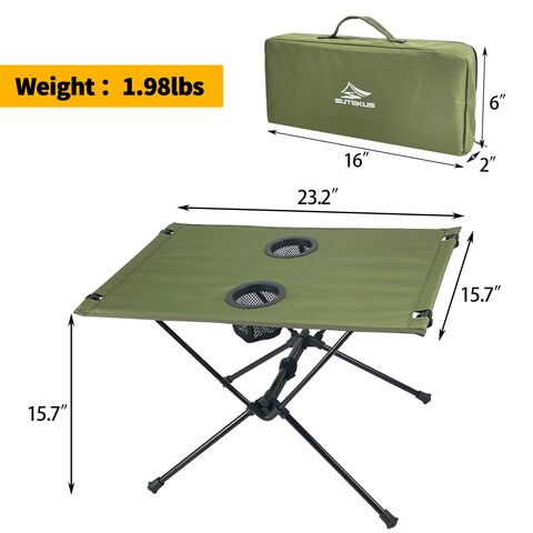 Table à bagages en aluminium table de camping pliante pliante en