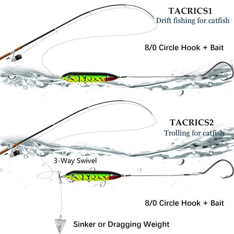 Catfish Rig Catfish Floats Santee Rig Catfishing Tackle #8/0 Circle Hook  6PCS