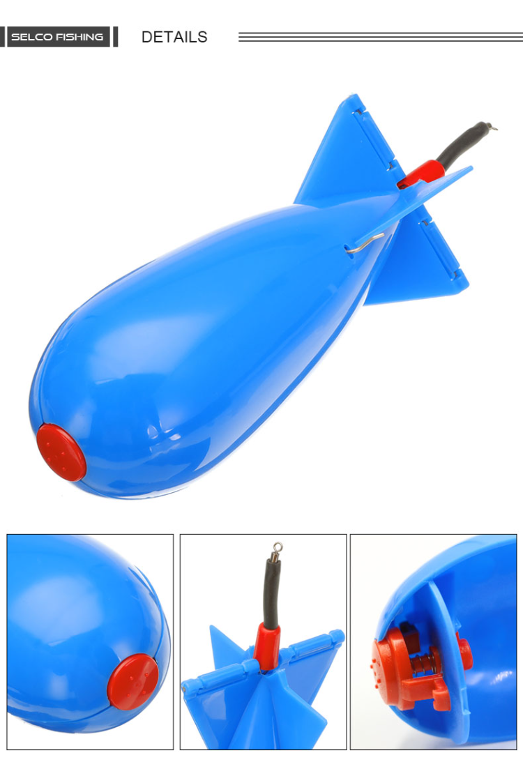 Long Shot Fishing Bait Rocket Feeder Float Bait Holder Maker