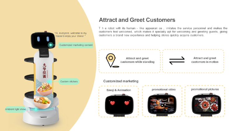 Segway Service Food Delivery Robot Smart Waiter Commercial Robot For ...