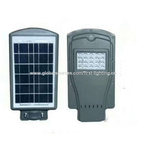 Farola LED Solar de 60W con Sensor de Luminosidad (encendido/apagado automático) y Detector Infrarrojo Inteligente