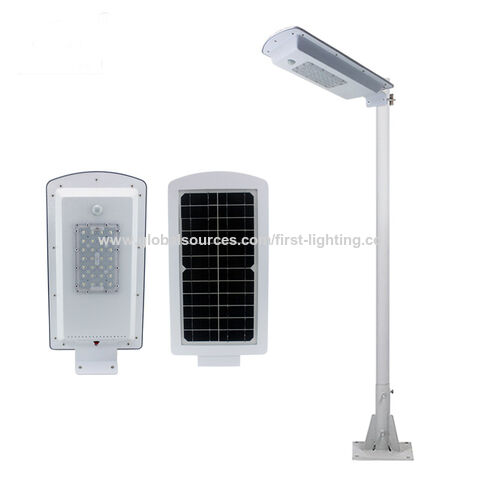 Farola LED Solar de 60W con Sensor de Luminosidad (encendido/apagado automático) y Detector Infrarrojo Inteligente