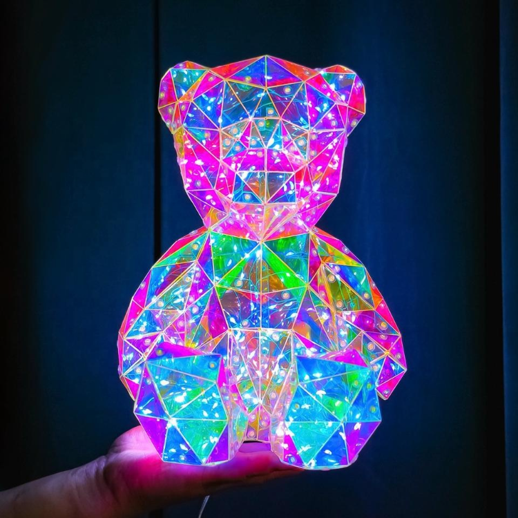 2023 Novelty Gifts Led Glow Teddy Bear Valentines Day 30 Cm Pvc ...