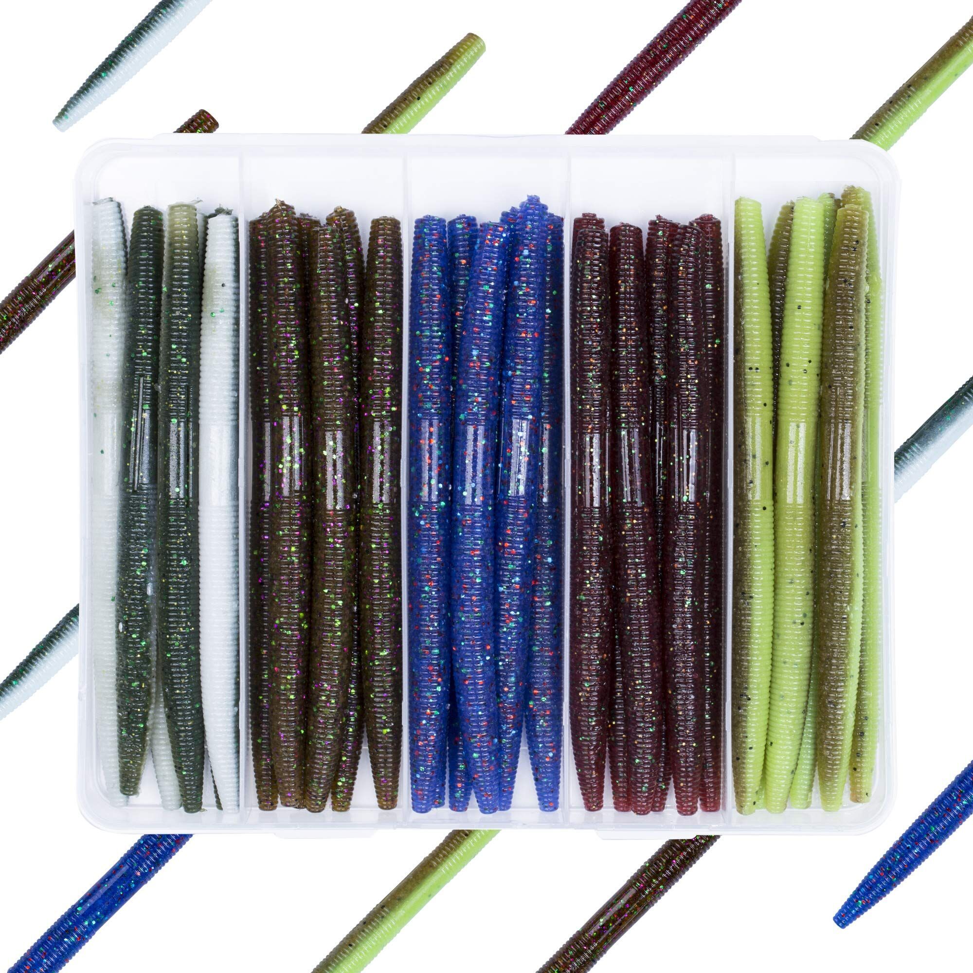 Factory Direct High Quality China Wholesale Rubber Worms Senkos Soft Plastic  Salt Impreatation Bass Fishing Lure $0.87 from Good Seller Co., Ltd(3)