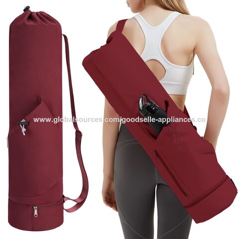Yoga Mat Bag, Full Zip Exercise Yoga Mat Carrier Bag with Adjustable Strap,  Waterproof Yoga Mat Carry Bag Strap for Most Yoga Mats to Gym Class Beach