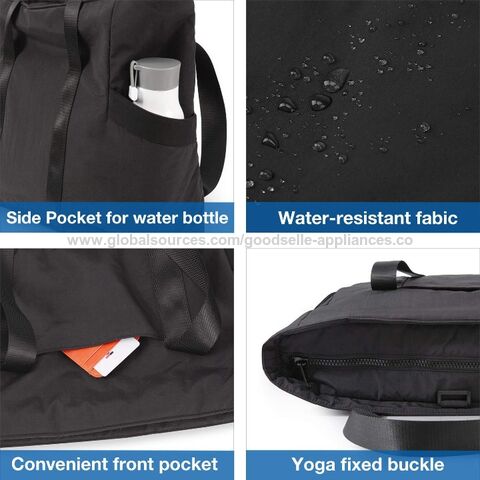 Women Shoulder Handbag For Gym Work School Yoga Mat Buckle Tote Bag - Buy  China Wholesale Yoga Mat Bag, Yoga Equipment, Gym Bag, Barre Bag $1