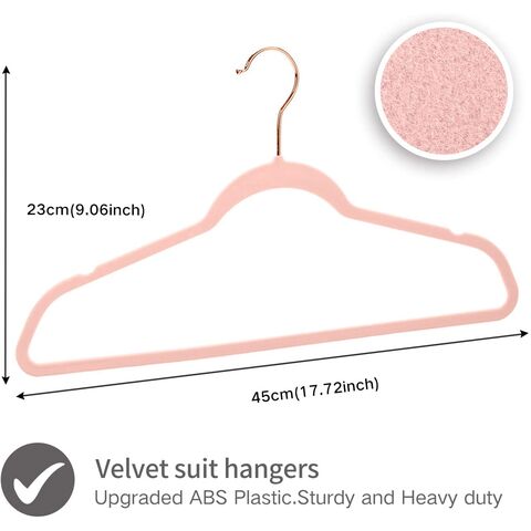 Dropship Non Slip Velvet Clothing Hangers, 100 Pack, Black to Sell